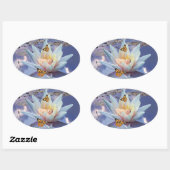 Wanneer een kleine baby naar bed gaat ovale sticker (Vel)