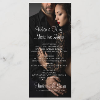Wanneer een koning zijn Koningin menu ontmoet