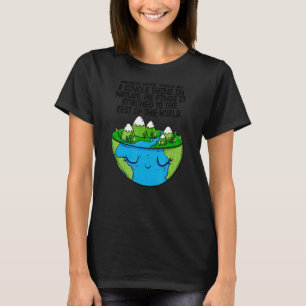 Wanneer een vrouw de Dag van de Aarde omringt T-shirt