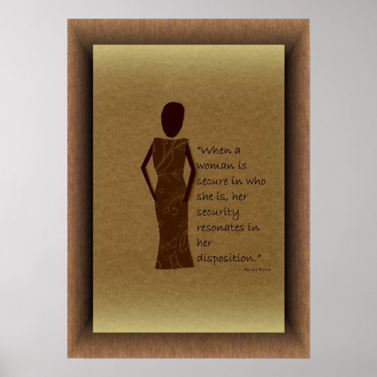 Wanneer een vrouw een veilig Poster is (Voorkant)