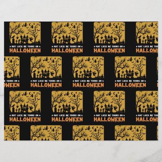 Wanneer een zwarte dwaalt Scrapbook Papier  Flyer (Voorkant)