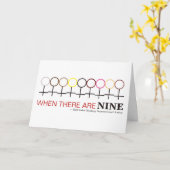 Wanneer er geen rechter is, Ginsburg RBG Quote Kaart (Gele Bloem)