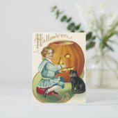 Wanneer er heksen in Halloween Briefkaart (Staand voorkant)