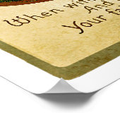 Wanneer er heksen in Halloween Poster (Hoek)