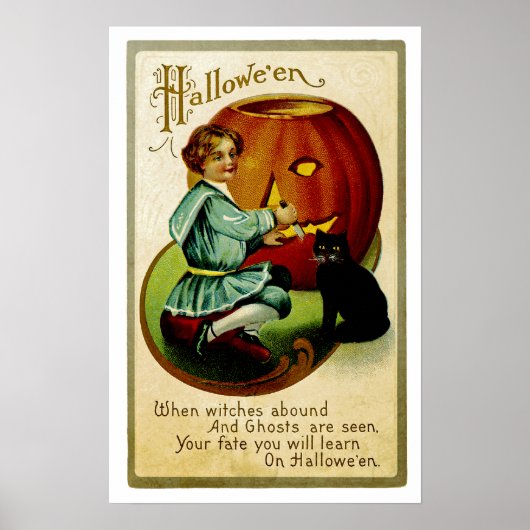 Wanneer er heksen in Halloween Poster (Voorkant)