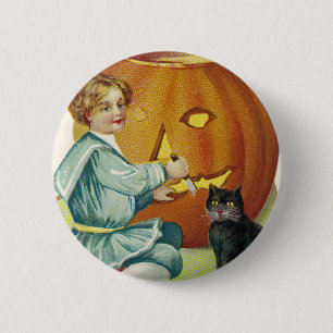 Wanneer er heksen in Halloween Ronde Button 5,7 Cm