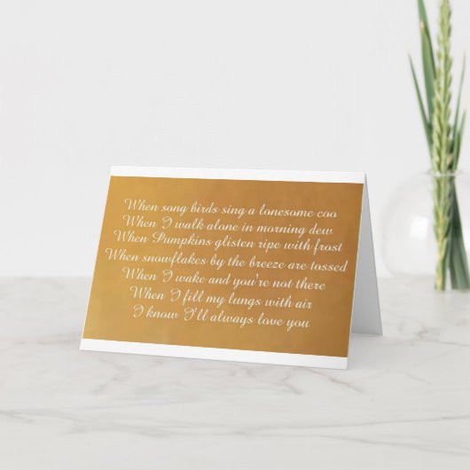 Wanneer Feestdagen Kaart (Voorkant)