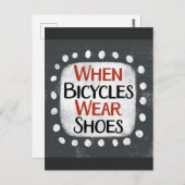 Wanneer Fietsen Schoenen Briefkaart Draag (Voorkant / Achterkant)