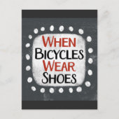 Wanneer Fietsen Schoenen Briefkaart Draag (Voorkant)