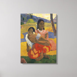 Wanneer ga je trouwen met Paul Gauguin? Canvas Afdruk