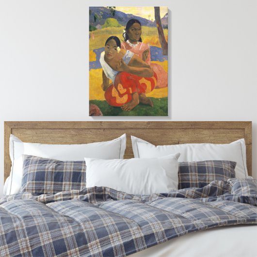 Wanneer ga je trouwen met Paul Gauguin? Canvas Afdruk (Insitu (Slaapkamer))