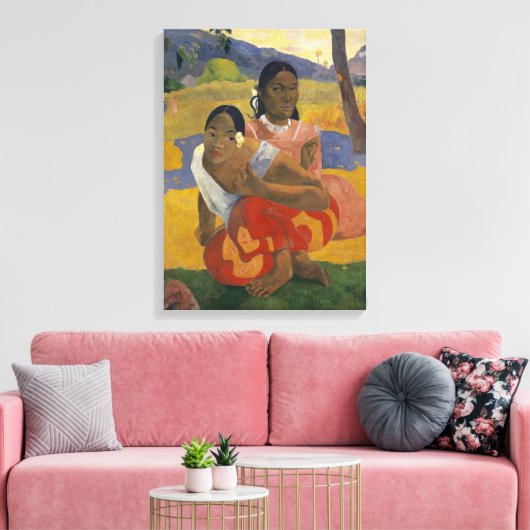 Wanneer ga je trouwen met Paul Gauguin? Canvas Afdruk (Insitu (Woonkamer))