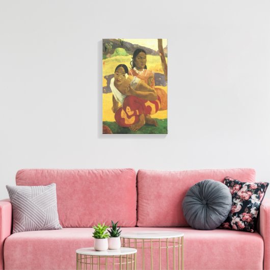 Wanneer ga je trouwen met Paul Gauguin,  kunst? Canvas Afdruk (Insitu (Woonkamer))