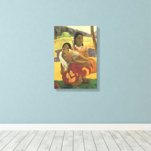 Wanneer ga je trouwen met Paul Gauguin,  kunst? Canvas Afdruk (Insitu (Houten vloer))
