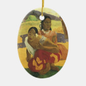 Wanneer ga je trouwen met Paul Gauguin,  kunst? Keramisch Ornament (Voorkant)