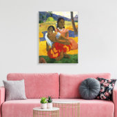 Wanneer ga je trouwen? | Paul Gauguin | Canvas Afdruk (Insitu (Woonkamer))