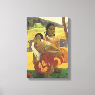 Wanneer ga je trouwen? van Paul Gauguin, Vintage K Canvas Afdruk