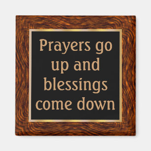 Wanneer gebeden opgaan, komen zegeningen naar bene magneet