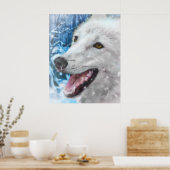 WANNEER GESLACHTE WOLF-OGEN KROKEN POSTER (Keuken)
