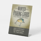 WANNEER: Geviste artikelen en verzamelobjecten Reclamebord Met Voetstuk (Voorkant)