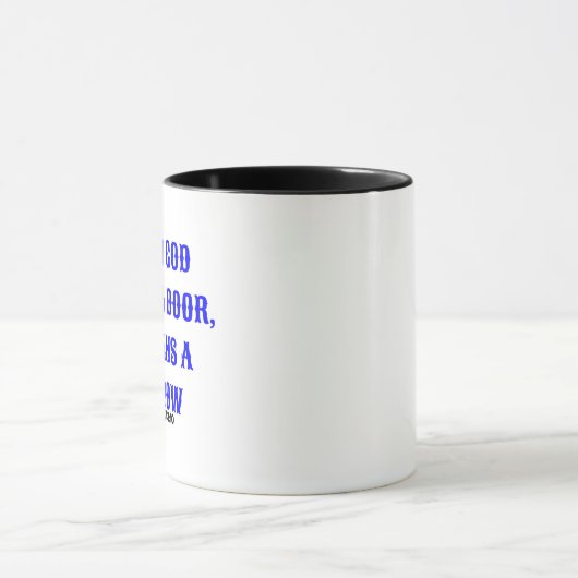 WANNEER GOD DE DEUR SLUIT, OPENT HIJ HET VENSTER MOK (Midden)