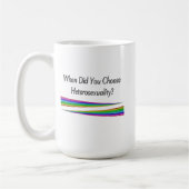 Wanneer heb je heteroseksualiteit gekozen? koffiemok (Links)