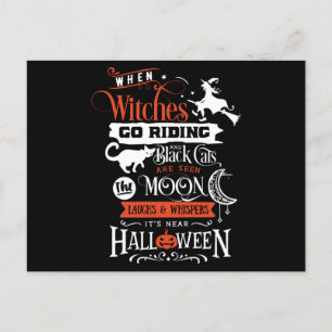 Wanneer heksen gaan rijden briefkaart