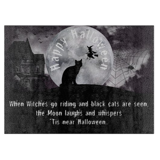 Wanneer heksen gaan rijden snijplank (Voorkant)