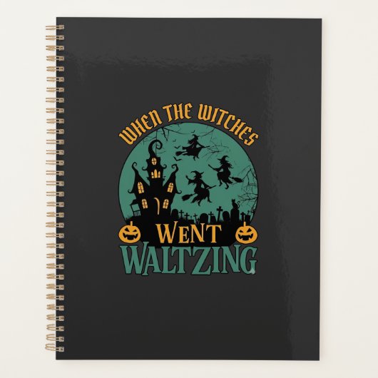 Wanneer Heksen Waltsten Halloween Spokenhuis Planner (Voorkant)