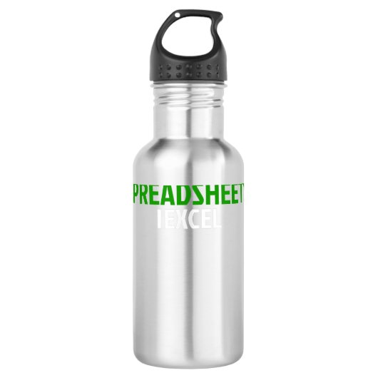 Wanneer het aan spreadsheets I Excel Accountant C  Waterfles (Voorkant)