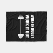 Wanneer het in twijfel getrokken werkt het uit fleece deken (Voorkant (Horizontaal))