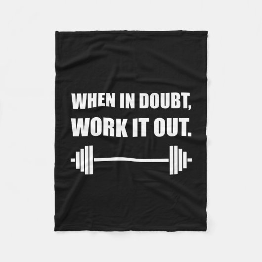 Wanneer het in twijfel getrokken werkt het uit fleece deken (Voorkant)