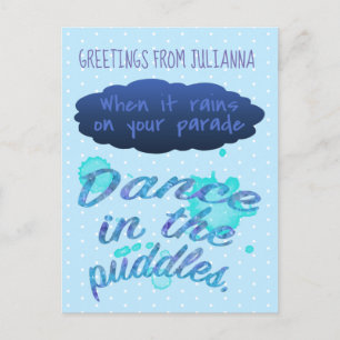 Wanneer het inspiratie opwekt, citaat aanmoediging briefkaart