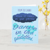 Wanneer het inspiratie opwekt, citaat aanmoediging kaart (Gele Bloem)