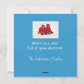 "Wanneer het knippert"-fotokaart Feestdagenkaart (Achterkant)