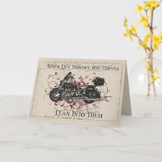 Wanneer het leven draait, kromt je het stimuleren kaart (Gele Bloem)