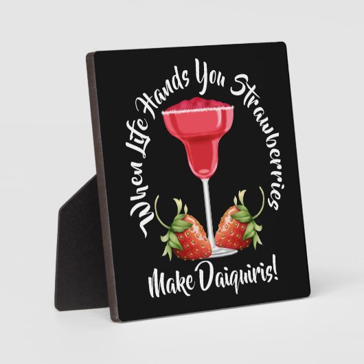 Wanneer het leven je aardbeien berooft ... fotoplaat (Voorkant)