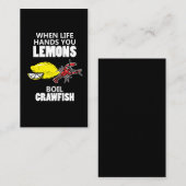 Wanneer het leven je berucht, stoot je de lemons o visitekaartje (Voorkant / Achterkant)
