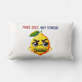 Wanneer het leven je citroenen Cartoon geeft Kussen