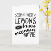 Wanneer het leven je citroenen een inspirerend wen kaart (Gele Bloem)