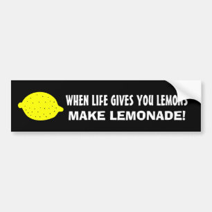 Wanneer het leven je citroenen geeft ... Bumpersti Bumpersticker