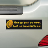 Wanneer het leven je citroenen geeft, bumpersticker (Op auto)