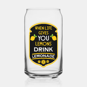 Wanneer het leven je citroenen geeft, Drink limona Blikvorm Glas