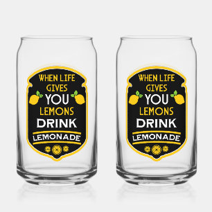 Wanneer het leven je citroenen geeft, Drink limona Blikvorm Glas