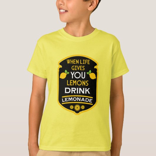Wanneer het leven je citroenen geeft, Drink limona T-shirt (Voorkant)