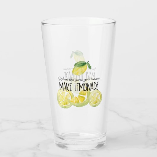 Wanneer het leven je citroenen geeft, maak dan een glas (Achterkant)
