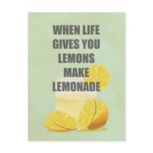 Wanneer het leven je citroenen geeft, maak limonad
