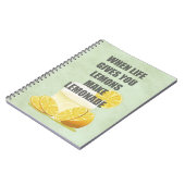 Wanneer het leven je citroenen geeft, maak limonad notitieboek (Linkerzijde)