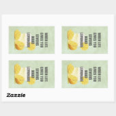 Wanneer het leven je citroenen geeft, maak limonad rechthoekige sticker (Vel)