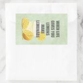 Wanneer het leven je citroenen geeft, maak limonad rechthoekige sticker (Tas)